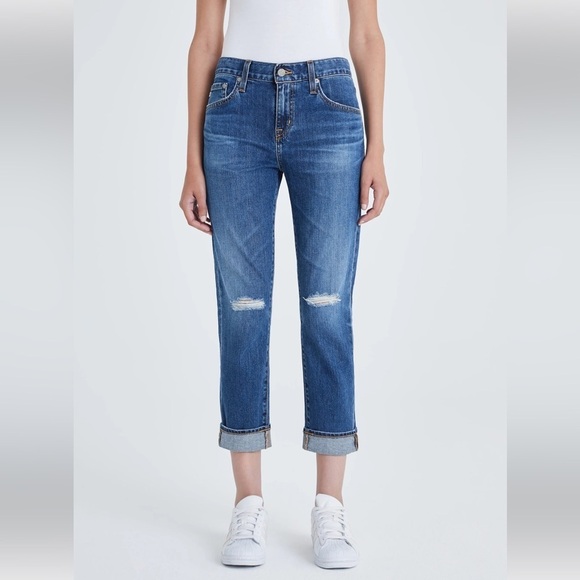 Ag Adriano Goldschmied Denim - NWOT AG Ex-Boyfriend Slouchy Slim Boyfriend Jeans 11 Years Interrupted Denim 27